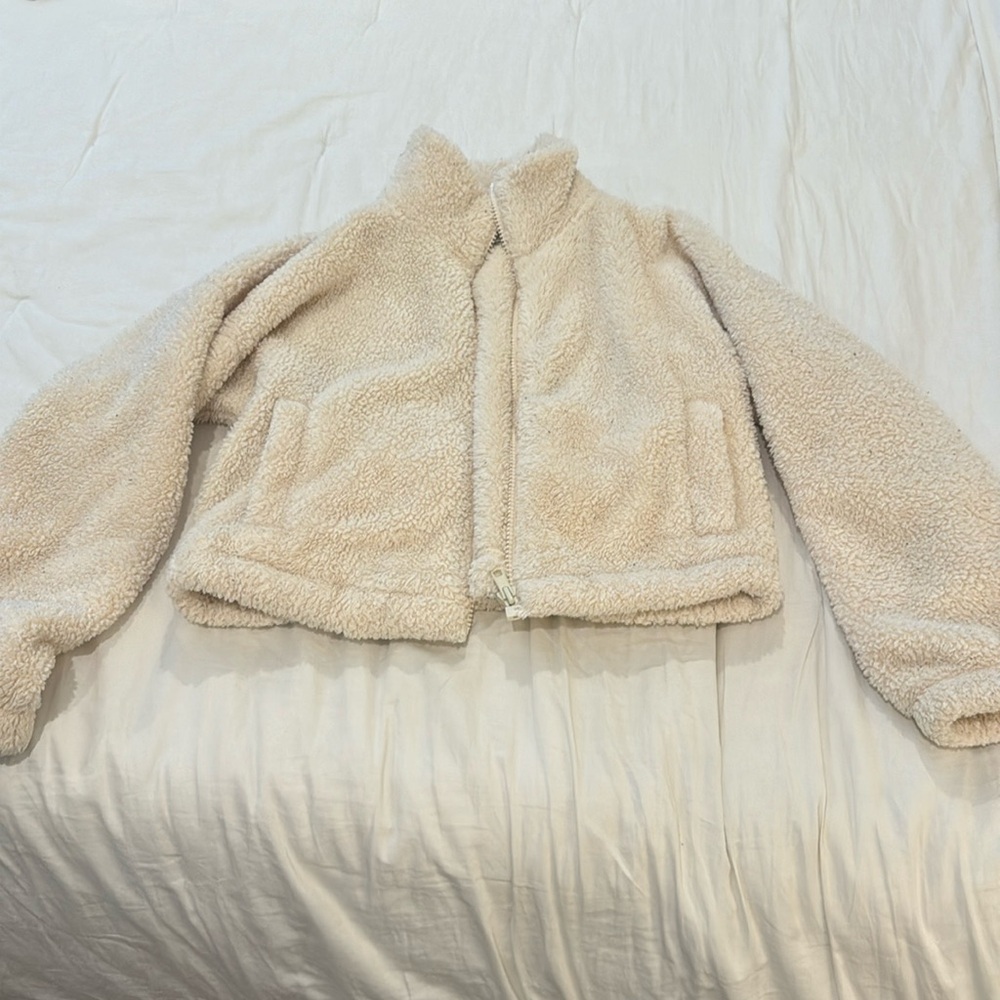 Fuzzy Half Zip Jacket